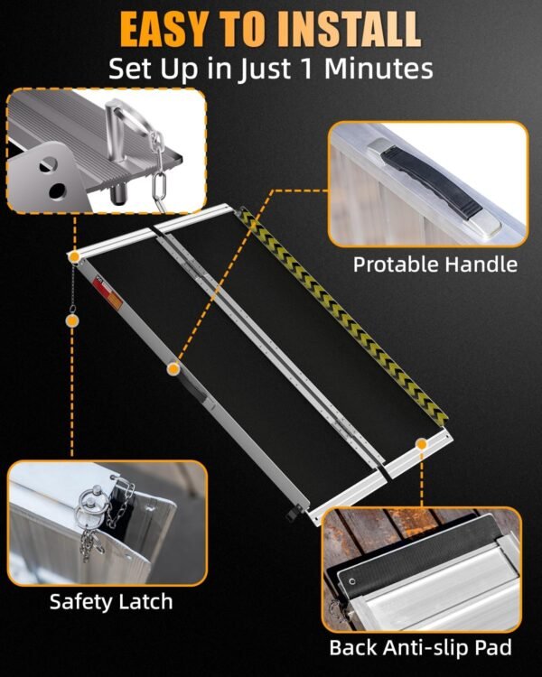 VNN 4 Ft. Wheelchair Ramp - Image 7